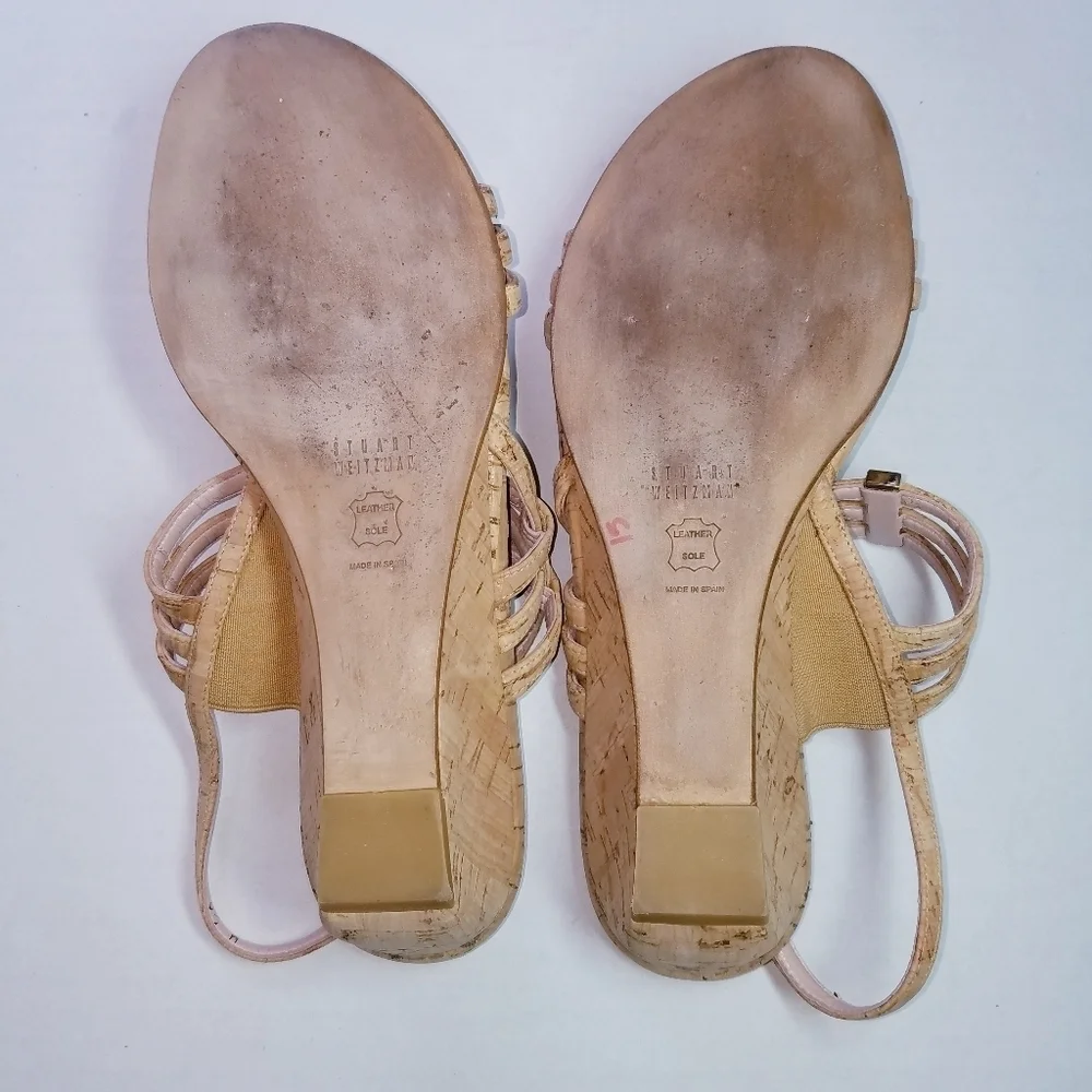 🌸 Stuart‎ Weitzman | Tan Leather Strap Sandals